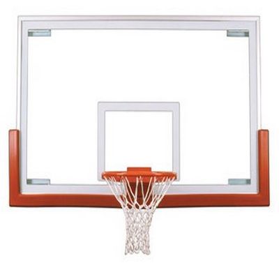 First Team FT234 Tempered Glass 42 X 72 in. Official Glass Backboard44; Grey