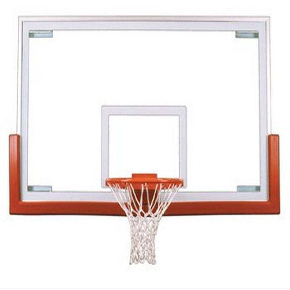 First Team FT234 Tempered Glass 42 X 72 in. Official Glass Backboard44; Grey