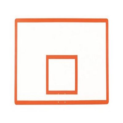 First Team FT280 Fiberglass 42 x 72 in. Rectangular Fiberglass Backboard44; Black