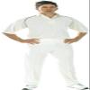 Cricket Shirt + Green Piping Size - L. Boys view 1