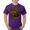 Work Hard Haul Harder Men's Graphic Short Sleeve T-Shirt - American Pickup Truck Offroad 4x4 USA Design Small Purple view 2