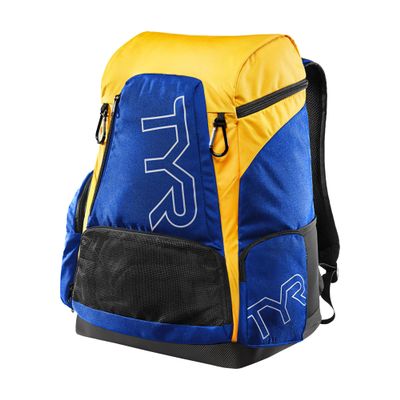 TYR Alliance Backpack - Wet/Dry Athletic Gym and Pool Bag for Men and Women - Separate Wet/Dry Compartments, 45L Capacity, Ergonomic, Water-Resistant - Available in Team Colors