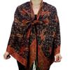 NYFASHION101 Large Soft Double Layer Jacquard Paisley Print Scarf Shawl Wrap - Black view 3