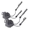 DLP Tactical Helmet ARC Rail Adaptor Set  Compatible with 3M Peltor ComTac Headsets  Fits Fast ACH MICH Crye AirFrame Helmets  Rotating Mount Earmuff Adapter No Mods - Foliage Green view 1