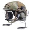 DLP Tactical Helmet ARC Rail Adaptor Set  Compatible with 3M Peltor ComTac Headsets  Fits Fast ACH MICH Crye AirFrame Helmets  Rotating Mount Earmuff Adapter No Mods - Foliage Green view 2