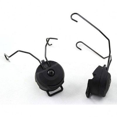DLP Tactical Helmet ARC Rail Adaptor Set for MSA Sordin Headsets (Black)
