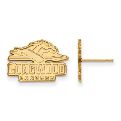 10ky Longwood University Small Post Earring