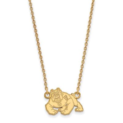 10ky California State University Fresno Small Pendant w/Necklace