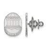 14k White Gold Logoart Coastal Carolina University Crest Lapel Pin view 1