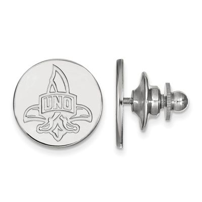 14k White Gold Logoart University Of New Orleans Lapel Pin