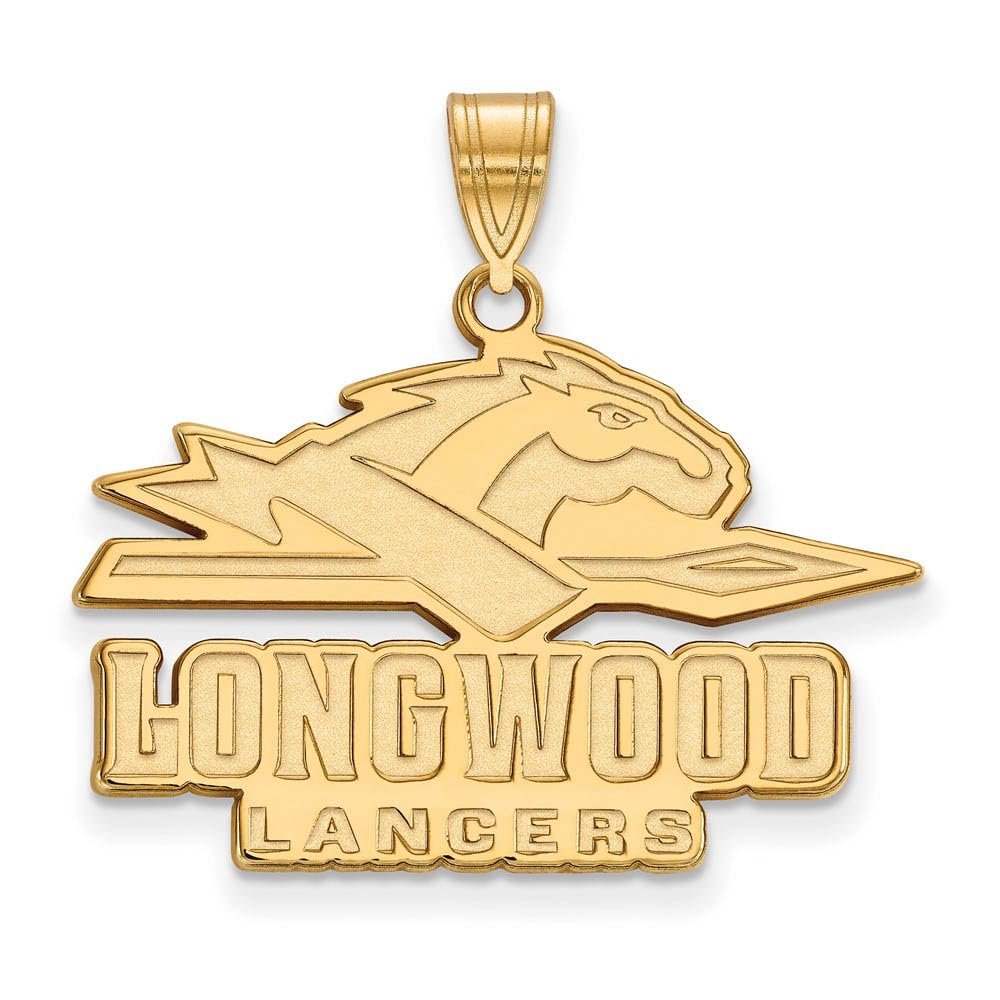 14ky Longwood University Large Pendant