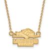 14ky Longwood University Small Pendant w/Necklace view 1