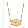 14ky Longwood University Small Pendant w/Necklace view 2