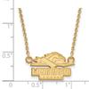 14ky Longwood University Small Pendant w/Necklace view 3