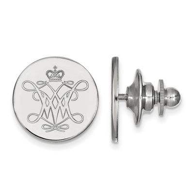 14k White Gold Logoart William and Mary Lapel Pin