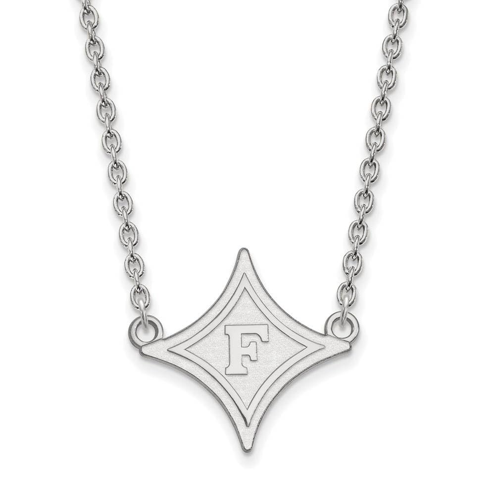 14kw Furman University Large Pendant w/ Necklace