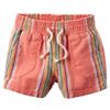 Carter's Baby Girls' Striped Flowy Shorts, 6 Months Orange view 1