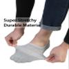 Pro Mountain No Show Socks Women Wide Toe Box For Health Y Heel Forefoot Size M Grey 4 Pack Cotton Cushion Footies Loafer Sneakers US Shoe 8-10 view 4