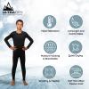 Outland Children's Thermal Set Lightweight Ultra Soft Fleece Interior Very Warm, 6-8 Black view 2