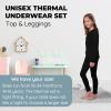 Outland Children's Thermal Set Lightweight Ultra Soft Fleece Interior Very Warm, 6-8 Black view 3