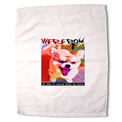 TOOLOUD WerePom - Werewolf Pomeranian Premium Cotton Sport Towel 16"x25"