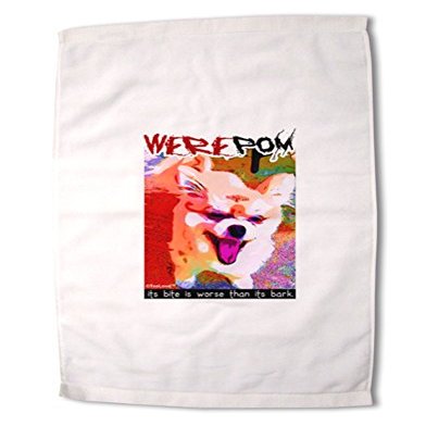 TOOLOUD WerePom - Werewolf Pomeranian Premium Cotton Sport Towel 16"x25"