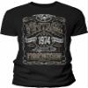 52nd Birthday Gift Shirt for Men - Vintage 1974 Aged to Perfection - Black-001-4X view 1
