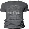 50th Birthday Gift Shirt for Men - Vintage 1976 Aged to Perfection - Charcoal-002-4X view 1