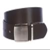 1 1/4" (34 mm) Clamp On Standard Plain Full Grain Leather Belt Size: 28" Color: Dark Brown view 1
