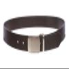 1 1/4" (34 mm) Clamp On Standard Plain Full Grain Leather Belt Size: 28" Color: Dark Brown view 2
