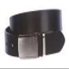 1 1/4" (34 mm) Clamp On Standard Plain Full Grain Leather Belt Size: 32" Color: Black