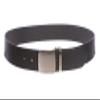 1 1/4" (34 mm) Clamp On Standard Plain Full Grain Leather Belt Size: 38" Color: Dark Navy view 2