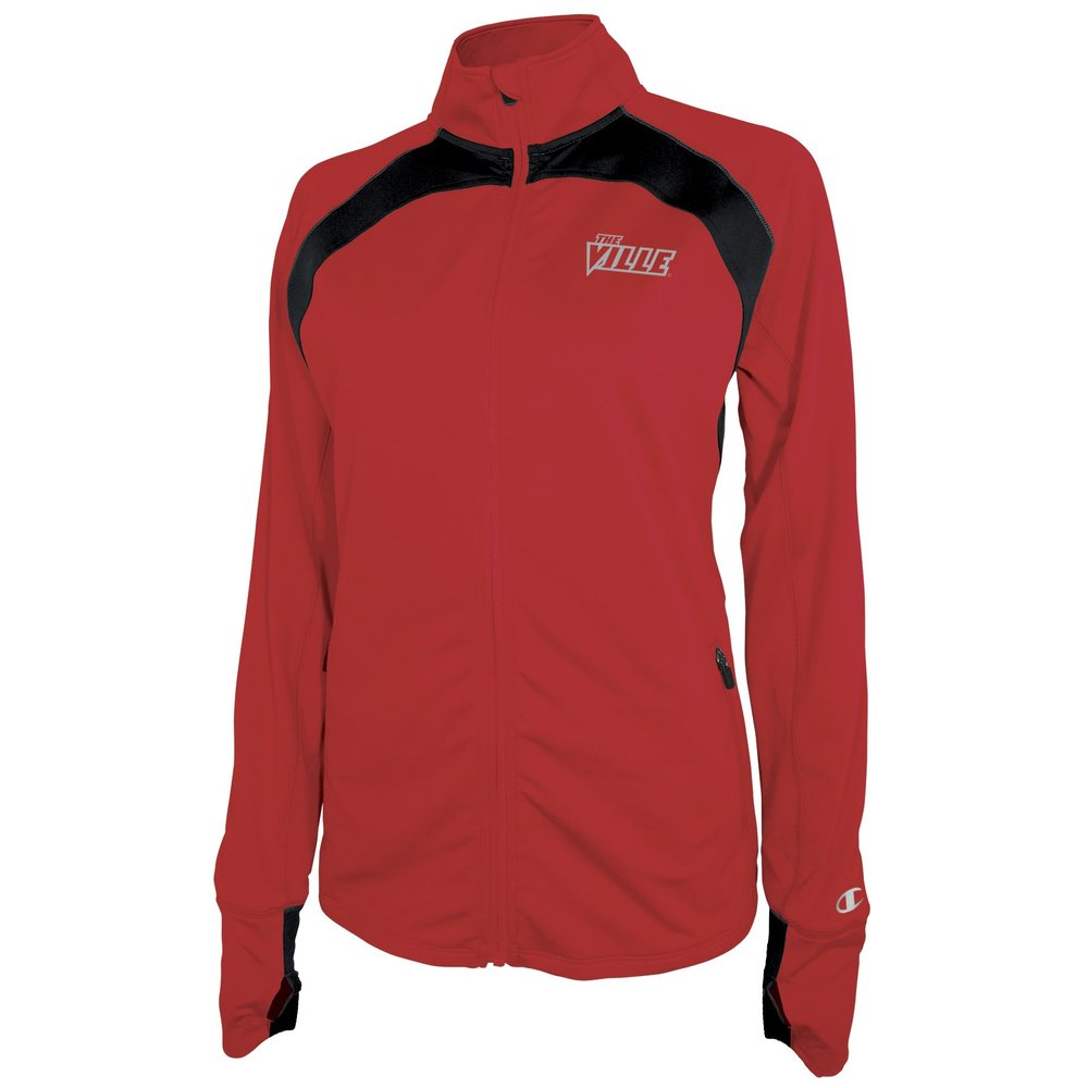 Champion NCAA Louisville Cardinals Boss Full Zip Jacket, Small, Athletic Red