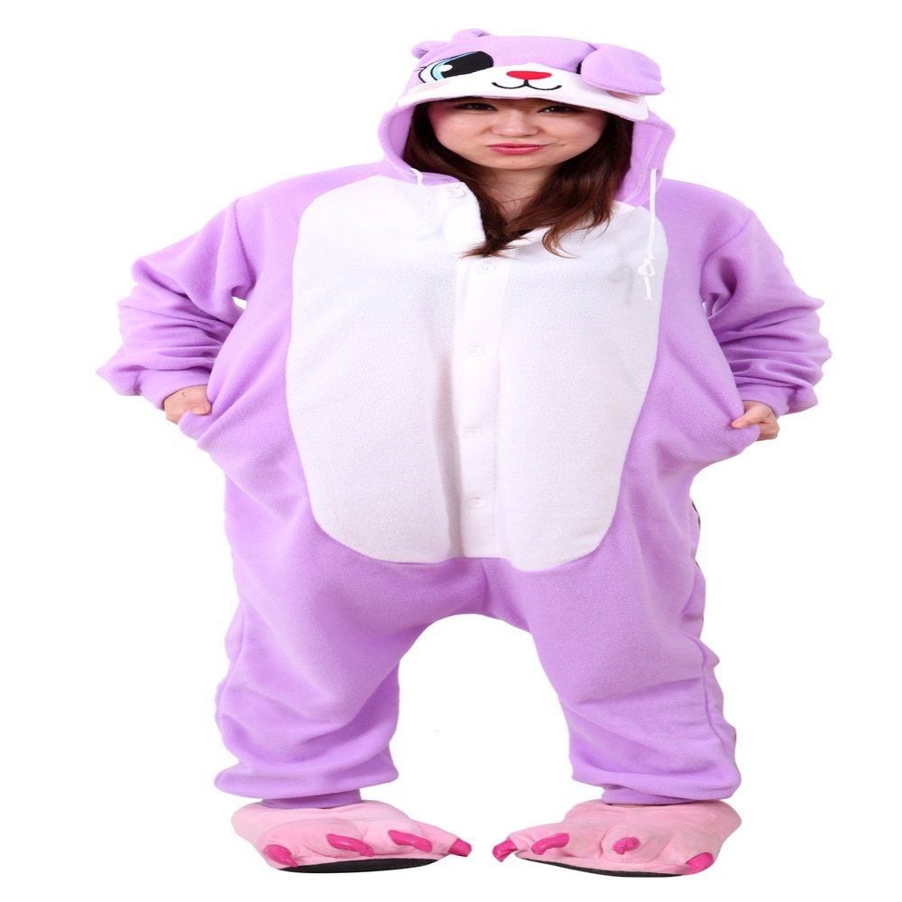 Honeystore Unisex Warm Sleepwear Adult Cosplay Rabbit Pajamas Costume Homewear Lalic XL