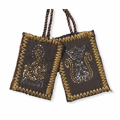 Autom Brown Wool Scapular - 12/pk