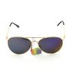 Goson UV400 Color Mirror Metal Aviator Polarized 62mm Sunglasses view 3