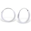 12mm Small Hoop Earrings Sterling Silver Endless Hoop Earrings for Cartilage Colorful (21962 White) view 1