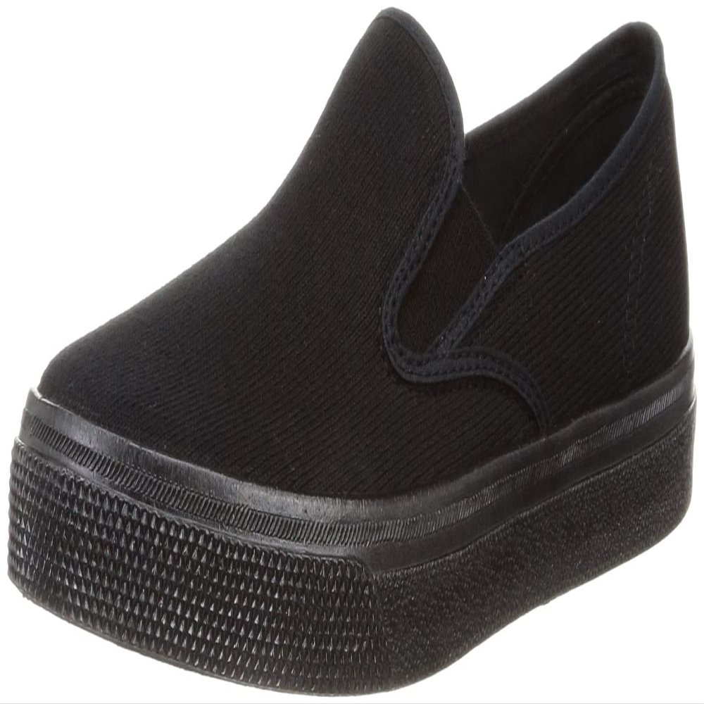 ASAHI() Men's Sneakers, Slip-Ons, Made in Japan, Black, 26.5 cm 2E
