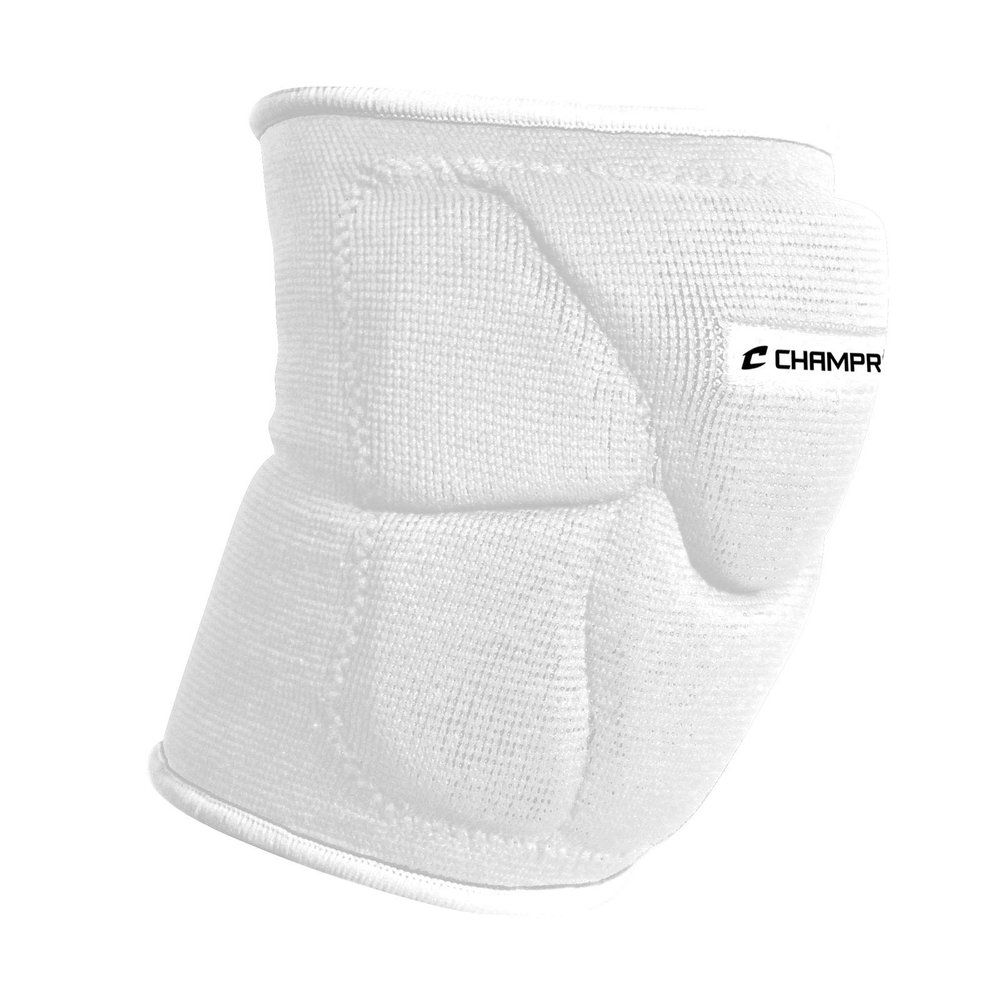 Champro Pro-Plus Low Profile Volleyball Knee Pad, Medium, White, A2001WM