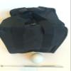 BuyBocceBalls Unique Bocce Accessories Package - Heavy Duty Nylon Bocce Bag (Black with Black Handles), Official Tournament-Grade White 60mm Pallino, Extendable Measuring Device view 1