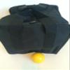 BuyBocceBalls Unique Bocce Accessories Package - Heavy Duty Nylon Bocce Bag (Black with Black Handles) and Official Tournament-Grade Yellow 60mm Pallino view 1