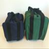 BuyBocceBalls Listing - Unique Package - - Pack of 2 Extra Heavy Duty Nylon Bocce Bags - Blue with Black Handles and Green with Black Handles view 1