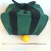 BuyBocceBalls Unique Bocce Accessories Package - Heavy Duty Nylon Bocce Bag (Green with Black Handles), Official Tournament-Grade Yellow 60mm Pallino, Extendable Measuring Device view 1