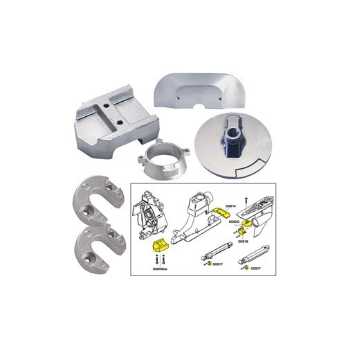 Tecnoseal Anode Kit w/Hardware - Mercury Alpha 1 Gen 2 - Magnesium Marine , Boating Equipment