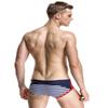 SEOBEAN Mens Low Rise Sexy Sport Swimwear Trunk Boxer Brief (M(28-30"), 2828 Navy Stripe) view 2