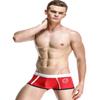 SEOBEAN Mens Low Rise Sexy Sport Swimwear Trunk Boxer Brief (XL(34-36"), 2827 Red) view 2
