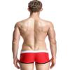 SEOBEAN Mens Low Rise Sexy Sport Swimwear Trunk Boxer Brief (XL(34-36"), 2827 Red) view 3