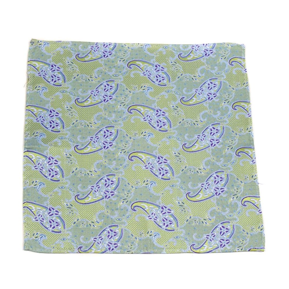 BUYYOURTIES PS-Z-274 - Fashion Pocket Square - Green