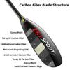 Z&J SPORT Adjustable Kayak Wing Paddle Oval Shaft, Matte Carbon Lightweight 2-Piece Kayak Paddle for Surfski, Racing Kayak, Touring Kayak with Paddle Bag (205cm-215cm, WI) view 3