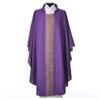 Gothic Chasuble with Cross Embellishments in Polyester, WhiteWhite view 3
